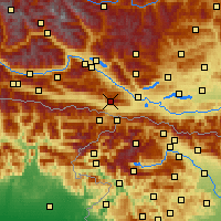 Nearby Forecast Locations - Dobratsch - Map