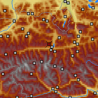 Nearby Forecast Locations - Schmittenhöhe - Map