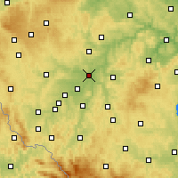 Nearby Forecast Locations - Plzeň - Map
