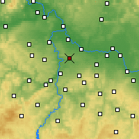 Nearby Forecast Locations - Žižkov - Map