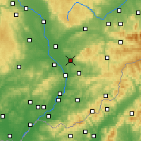 Nearby Forecast Locations - Holešov - Map