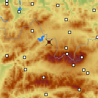 Nearby Forecast Locations - Liesek - Map