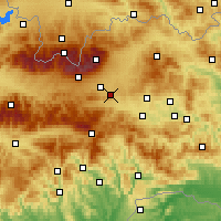 Nearby Forecast Locations - Švábovce - Map