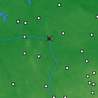 Nearby Forecast Locations - Koło - Map