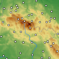 Nearby Forecast Locations - Sněžka - Map