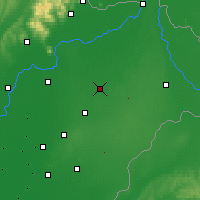 Nearby Forecast Locations - Nyíregyháza - Map