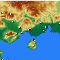 Nearby Forecast Locations - Kavala - Map
