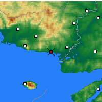 Nearby Forecast Locations - Alexandroupoli - Map