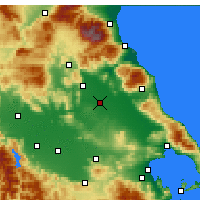 Nearby Forecast Locations - Larissa - Map
