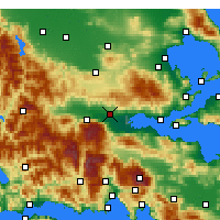 Nearby Forecast Locations - Lamia - Map