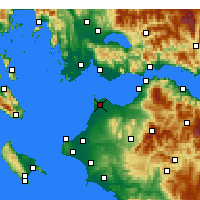 Nearby Forecast Locations - Araxos - Map