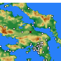 Nearby Forecast Locations - Tanagra - Map