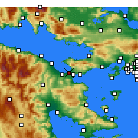 Nearby Forecast Locations - Corinth - Map