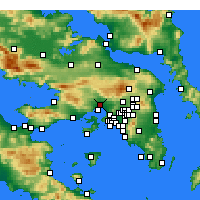 Nearby Forecast Locations - Eleusis - Map