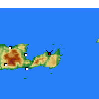 Nearby Forecast Locations - Sitia - Map