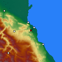 Nearby Forecast Locations - Makhachkala - Map
