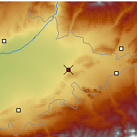 Nearby Forecast Locations - Andijan - Map