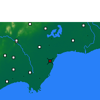 Nearby Forecast Locations - Machilipat. - Map