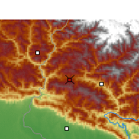 Nearby Forecast Locations - Dadeldhura - Map