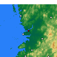 Nearby Forecast Locations - Gunsan - Map