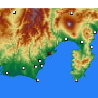 Nearby Forecast Locations - Shizuoka - Map