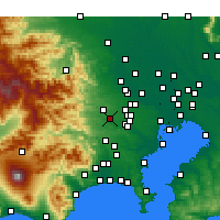 Nearby Forecast Locations - Tachikawa - Map