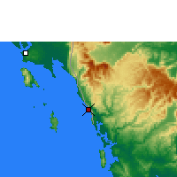 Nearby Forecast Locations - Khlong Yai - Map