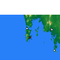 Nearby Forecast Locations - Phuket - Map