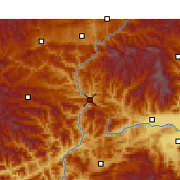 Nearby Forecast Locations - Lueyang - Map