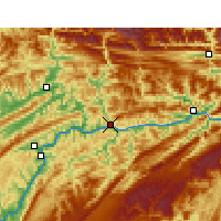 Nearby Forecast Locations - Yunyang - Map