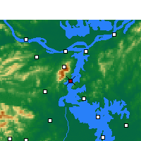 Nearby Forecast Locations - Lushan - Map