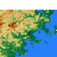 Nearby Forecast Locations - Putian - Map