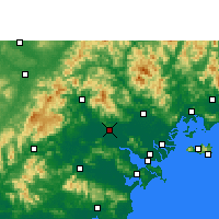 Nearby Forecast Locations - Jieyang - Map