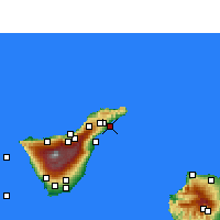Nearby Forecast Locations - Tenerife/East - Map