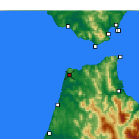 Nearby Forecast Locations - Tangier - Map