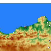 Nearby Forecast Locations - Jijel-Achouat - Map