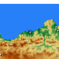 Nearby Forecast Locations - Jijel-port - Map