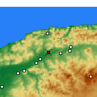 Nearby Forecast Locations - Chlef - Map