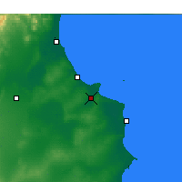 Nearby Forecast Locations - Monastir - Map