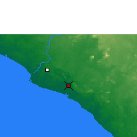 Nearby Forecast Locations - Monrovia - Map
