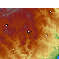 Nearby Forecast Locations - Kokstad - Map