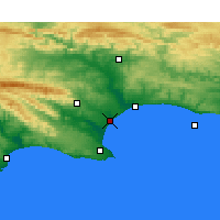 Nearby Forecast Locations - Port of Ngqura - Map