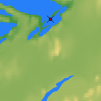 Nearby Forecast Locations - Fort Reliance - Map