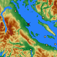 Nearby Forecast Locations - Comox - Map