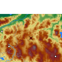 Nearby Forecast Locations - Santa Rosa de Copán - Map