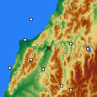 Nearby Forecast Locations - Inangahua Junction - Map