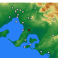 Nearby Forecast Locations - Cranbourne - Map