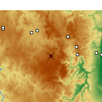 Nearby Forecast Locations - Oberon - Map