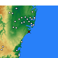 Nearby Forecast Locations - Wattamolla Aws - Map