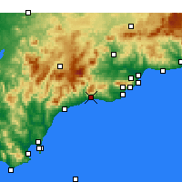Nearby Forecast Locations - Marbella - Map